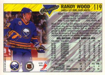 1993-94 O-Pee-Chee Premier - Gold #119 Randy Wood Back