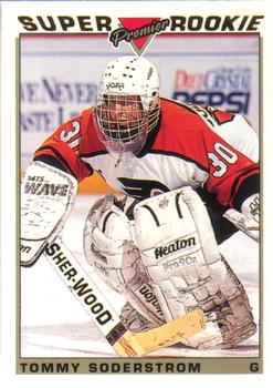 1993-94 O-Pee-Chee Premier - Gold #122 Tommy Soderstrom Front