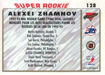1993-94 O-Pee-Chee Premier - Gold #128 Alexei Zhamnov Back