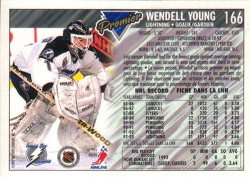 1993-94 O-Pee-Chee Premier - Gold #166 Wendell Young Back