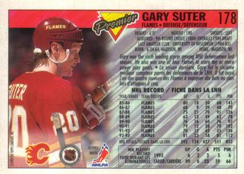 1993-94 O-Pee-Chee Premier - Gold #178 Gary Suter Back