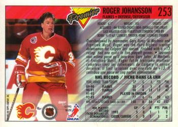 1993-94 O-Pee-Chee Premier - Gold #253 Roger Johansson Back