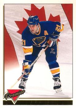 1993-94 O-Pee-Chee Premier - Gold #381 Jeff Brown Front