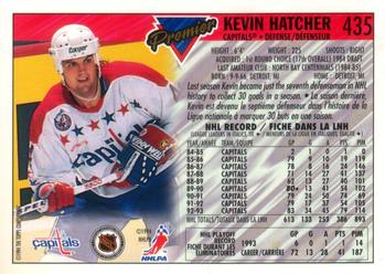 1993-94 O-Pee-Chee Premier - Gold #435 Kevin Hatcher Back