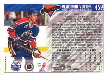 1993-94 O-Pee-Chee Premier - Gold #459 Vladimir Vujtek Back