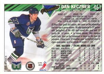 1993-94 O-Pee-Chee Premier - Gold #461 Dan Keczmer Back