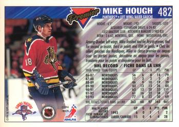 1993-94 O-Pee-Chee Premier - Gold #482 Mike Hough Back