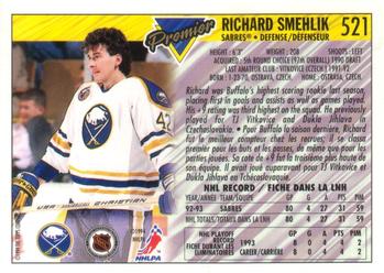 1993-94 O-Pee-Chee Premier - Gold #521 Richard Smehlik Back