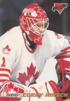 1993-94 O-Pee-Chee Premier - Team Canada #18 Corey Hirsch Front