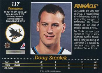 1993-94 Pinnacle Canadian #117 Doug Zmolek Back