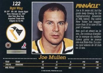 1993-94 Pinnacle Canadian #122 Joe Mullen Back