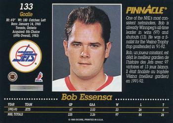 1993-94 Pinnacle Canadian #133 Bob Essensa Back