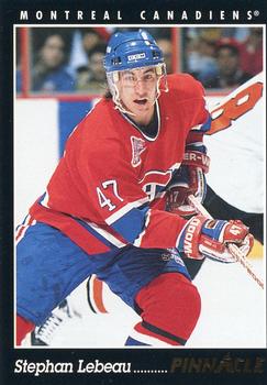 1993-94 Pinnacle Canadian #136 Stephan Lebeau Front
