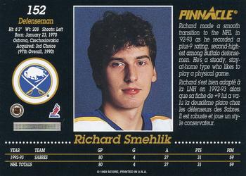 1993-94 Pinnacle Canadian #152 Richard Smehlik Back