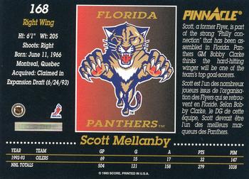 1993-94 Pinnacle Canadian #168 Scott Mellanby Back