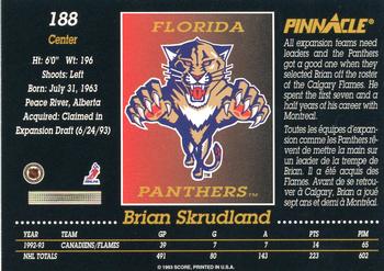 1993-94 Pinnacle Canadian #188 Brian Skrudland Back