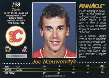 1993-94 Pinnacle Canadian #198 Joe Nieuwendyk Back