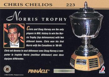 1993-94 Pinnacle Canadian #223 Chris Chelios Back
