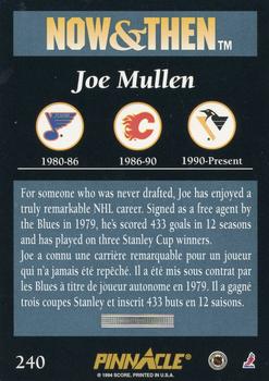 1993-94 Pinnacle Canadian #240 Joe Mullen Back
