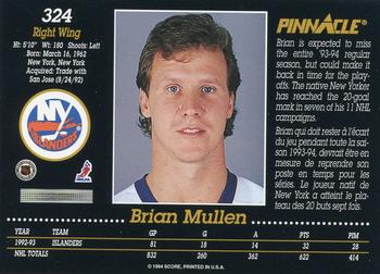 1993-94 Pinnacle Canadian #324 Brian Mullen Back