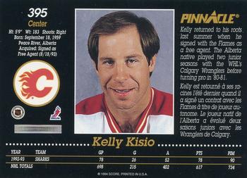 1993-94 Pinnacle Canadian #395 Kelly Kisio Back
