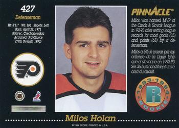 1993-94 Pinnacle Canadian #427 Milos Holan Back