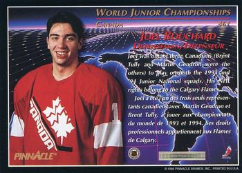 1993-94 Pinnacle Canadian #461 Joel Bouchard Back