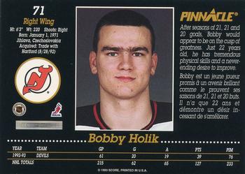 1993-94 Pinnacle Canadian #71 Bobby Holik Back
