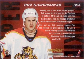 1993-94 Pinnacle Canadian - Super Rookies #SR4 Rob Niedermayer Back