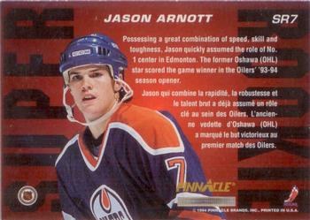 1993-94 Pinnacle Canadian - Super Rookies #SR7 Jason Arnott Back