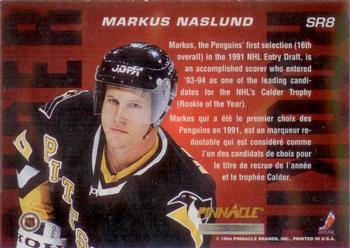 1993-94 Pinnacle Canadian - Super Rookies #SR8 Markus Naslund Back
