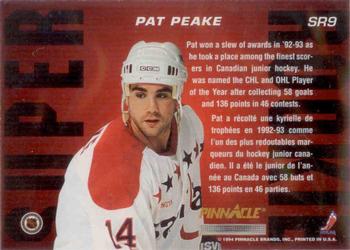 1993-94 Pinnacle Canadian - Super Rookies #SR9 Pat Peake Back