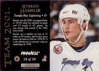 1993-94 Pinnacle Canadian - Team 2001 #18 Roman Hamrlik Back