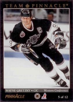 1993-94 Pinnacle Canadian - Team Pinnacle #5 Wayne Gretzky / Mario Lemieux Front
