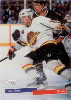 1993-94 Score Canadian - International Stars #1 Pavel Bure Front