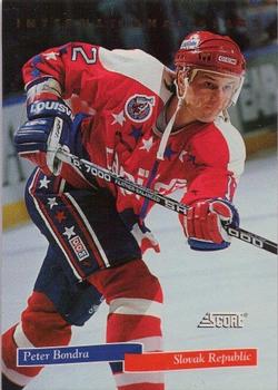 1993-94 Score Canadian - International Stars #4 Peter Bondra Front