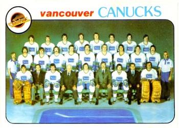 1978-79 O-Pee-Chee #207 Vancouver Canucks Front