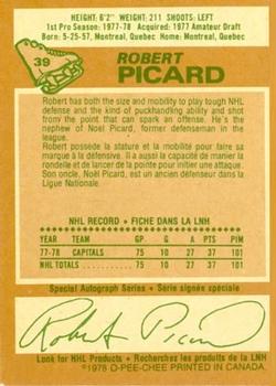 1978-79 O-Pee-Chee #39 Robert Picard Back