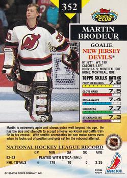 1999-00 Upper Deck Victory - Stacking the Pads ! Martin Brodeur