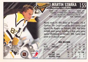 1993-94 Topps Premier - Gold #155 Martin Straka Back