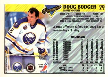 1993-94 Topps Premier - Gold #29 Doug Bodger Back