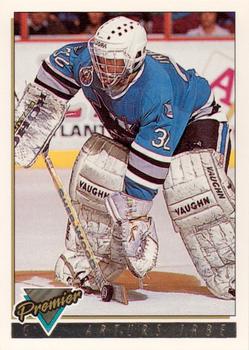 1993-94 Topps Premier - Gold #110 Arturs Irbe Front