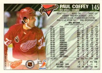 1993-94 Topps Premier - Gold #145 Paul Coffey Back
