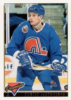 1993-94 Topps Premier - Gold #487 Curtis Leschyshyn Front