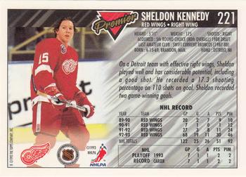 1993-94 Topps Premier - Gold #221 Sheldon Kennedy Back