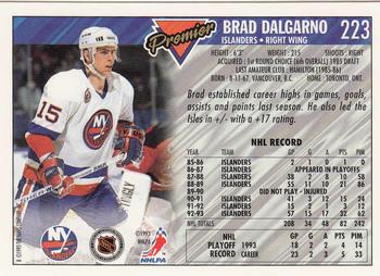 1993-94 Topps Premier - Gold #223 Brad Dalgarno Back