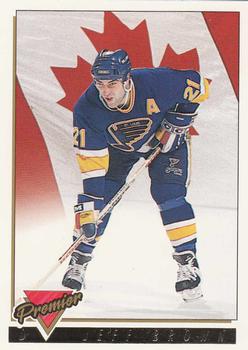 1993-94 Topps Premier - Gold #381 Jeff Brown Front