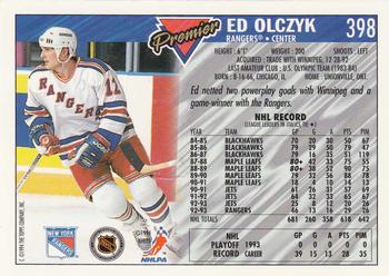 1993-94 Topps Premier - Gold #398 Ed Olczyk Back