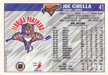 1993-94 Topps Premier - Gold #41 Joe Cirella Back