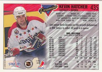 1993-94 Topps Premier - Gold #435 Kevin Hatcher Back